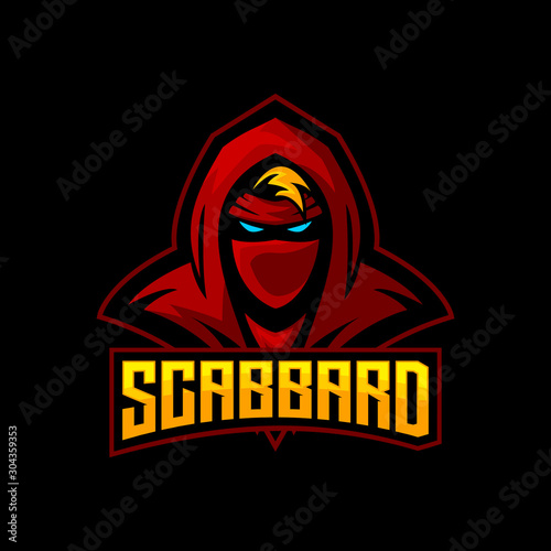 ninja e sports logo gaming mascot, free fire avatar, apex legend mascot