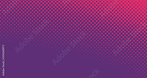 Red halftone pop art background abstract vector comics style blank layout template with clouds beams and isolated dots pattern. For sale banner for your designe 1960s. with copy space eps10