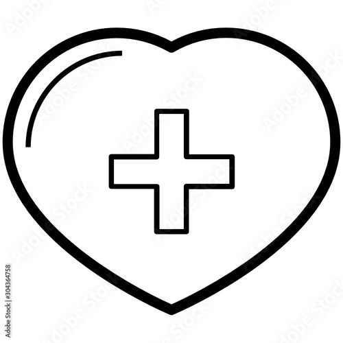 Medical Rescue Charity Vector Icon design