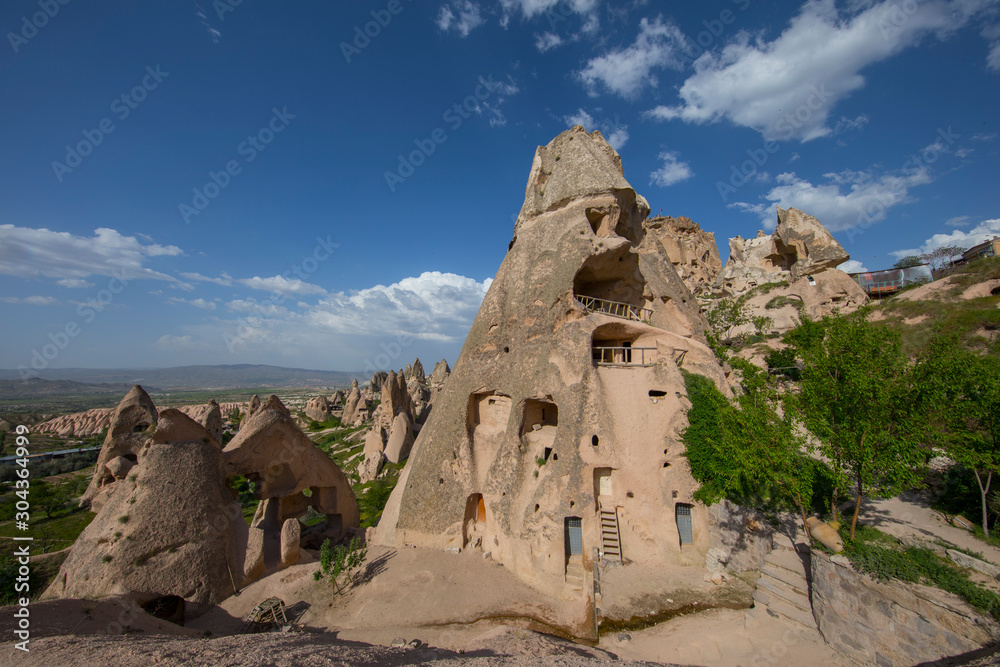 Uchisar Castle in Cappadocia Goreme Valley