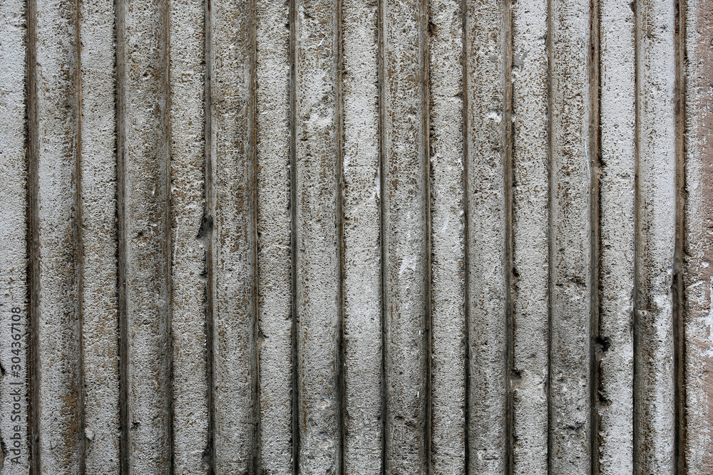 Fototapeta premium old white striped wall