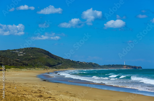 Beautiful beach on the Great Ocean Road  Victoria  Australia