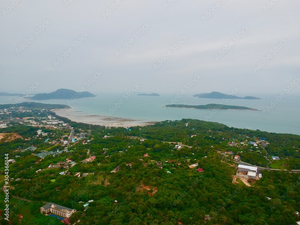 view of the islands in phuket 