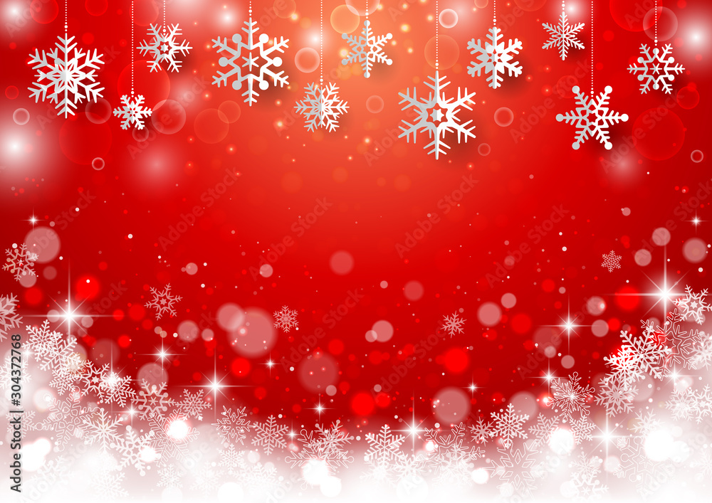 クリスマス用 雪結晶背景4