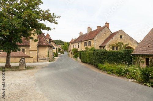 The village of Apremont sur Allier in the region of Cher, designated a Les Plus Beaux Village or A Most Beautiful Village of France