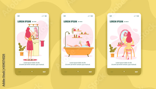 Personal Female Hygiene Procedure Mobile Page Set
