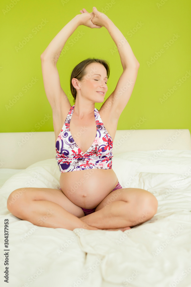 Fototapeta premium Schwangere Frau