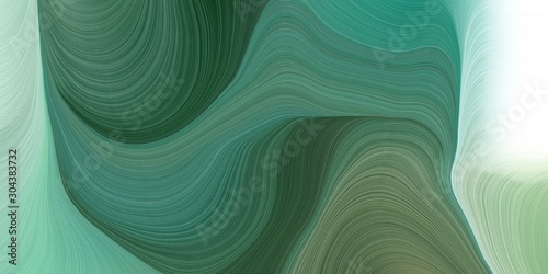 curvy background illustration with sea green, light gray and ash gray color © Eigens