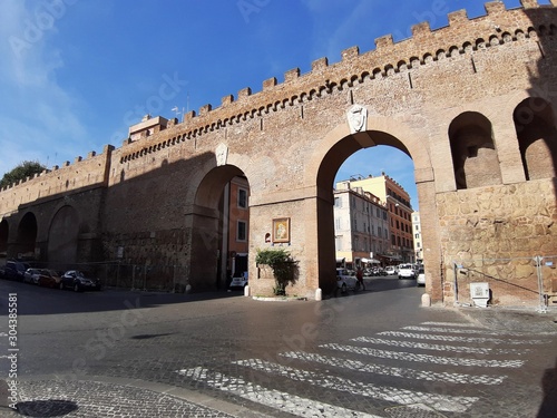Roma - Scorcio del Passetto di Borgo su Via di Porta Castello photo