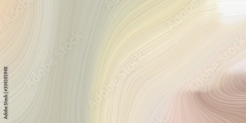 modern soft curvy waves background design with pastel gray, rosy brown and linen color
