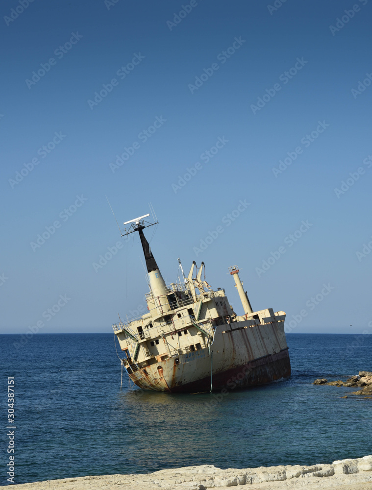 cargo shipwreck in Cyprus cargo shipwreck in Cyprus