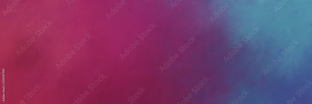 dark moderate pink, steel blue and dark slate blue color background with space for text or image. vintage texture, distressed old textured painted design. can be used as header or banner