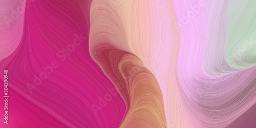 modern waves background illustration with moderate pink, thistle and medium violet red color