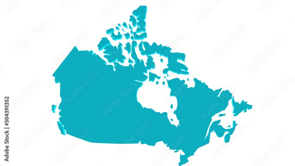 3d effect political map of Canada in america 3d effect political map of Canada in america