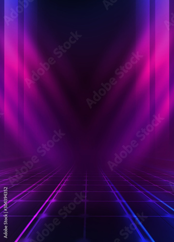 Empty dark abstract background. Background of an empty show scen