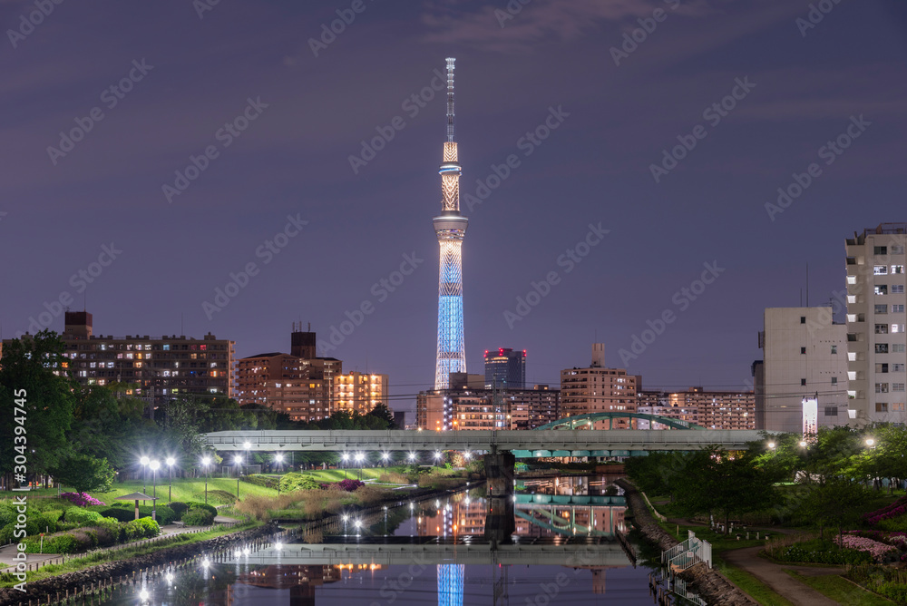 Beautiful Tokyo skytree in Japan ,City scaps concept