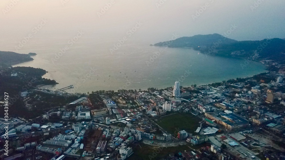aerial view of Patong Thailand
