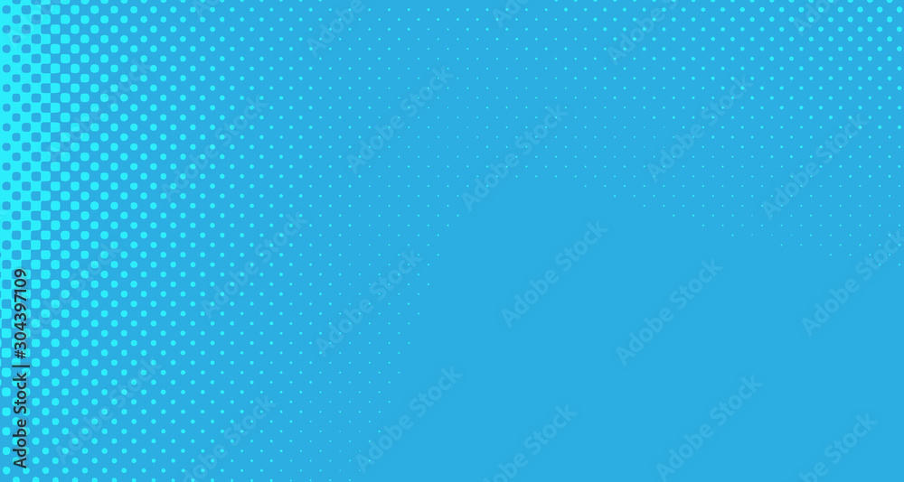 Blue halftone pop art background abstract vector comics style blank layout template with clouds beams and isolated dots pattern. For sale banner for your designe 1960s. with copy space eps10 Blue halftone pop art background abstract vector comics style blank layout template with clouds beams and isolated dots pattern. For sale banner for your designe 1960s. with copy space eps10