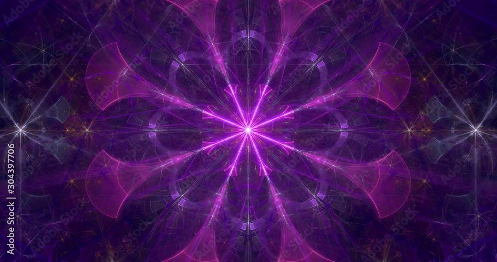 Abstract loop able color changing fractal video with twisted blasting psychedelic stars and space flowers with intricate decorative geometric pattern in glowing colors, 4k, 4096p, 25fps Abstract loop able color changing fractal video with twisted blasting psychedelic stars and space flowers with intricate decorative geometric pattern in glowing colors, 4k, 4096p, 25fps