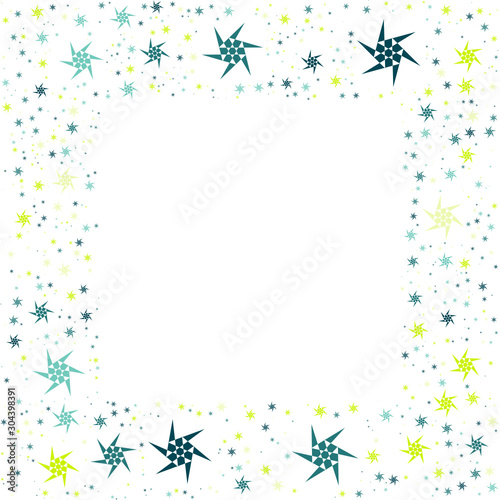 Frame with star pattern