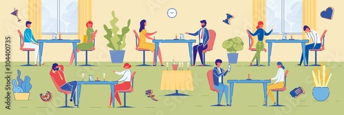Speed Dating Event with People in Lounge Room.