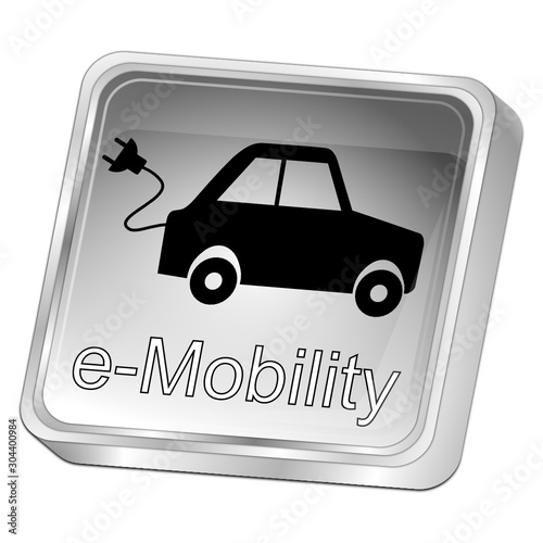 e-Mobility Button - 3D illustration