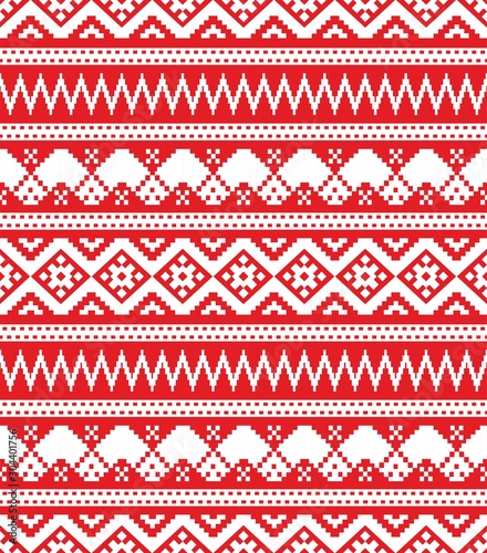 Seamless sweater vector print,Geometric background for winter season, new year, chiristmas fabric design.