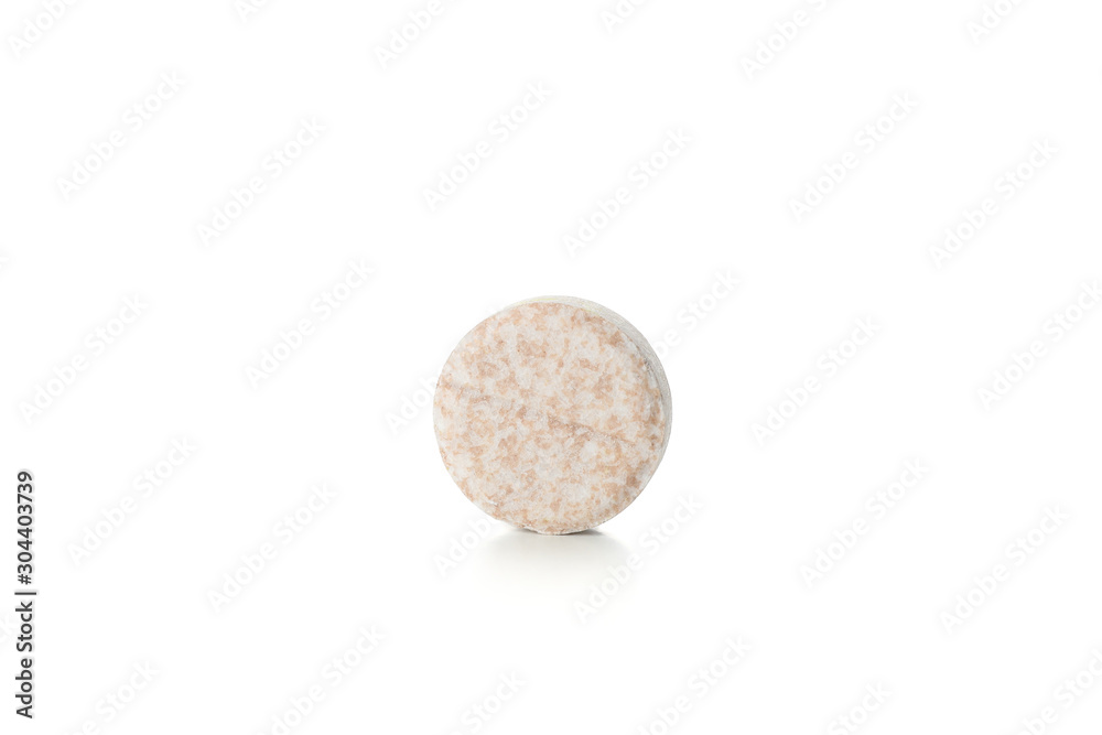 Pill isolated on white background, close up Pill isolated on white background, close up