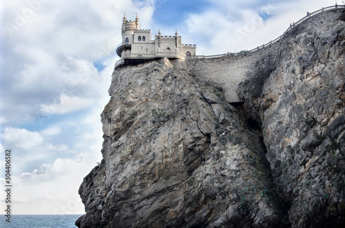 Palace castle Swallow's Nest. Yalta, Republic of Crimea, Russia.