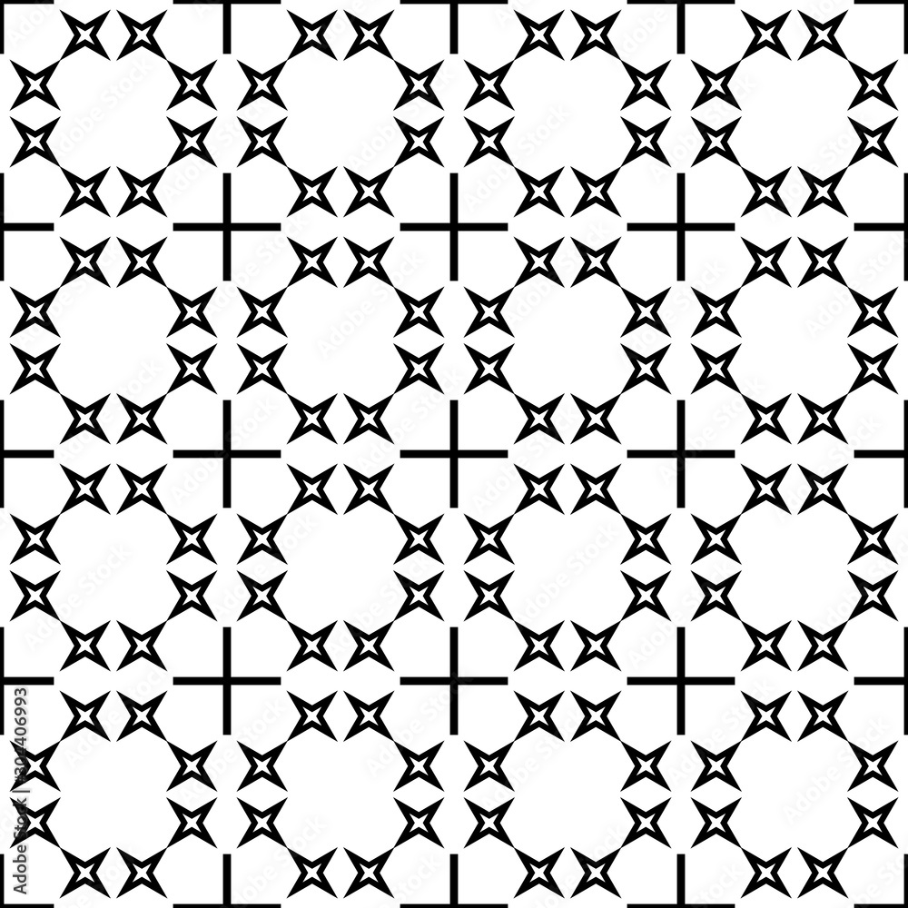 Naklejka premium Abstract thin line seamless pattern. Linear ornamental geometric background. Wrapping paper. Vector illustration. 