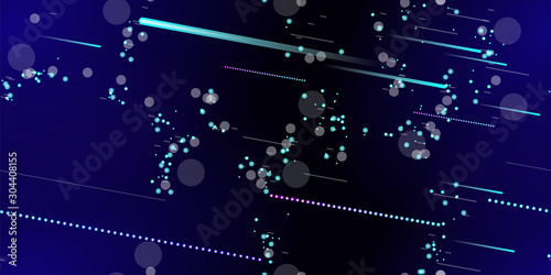 Fast Effect. Motion Neon. Seamless Pattern. Glitch