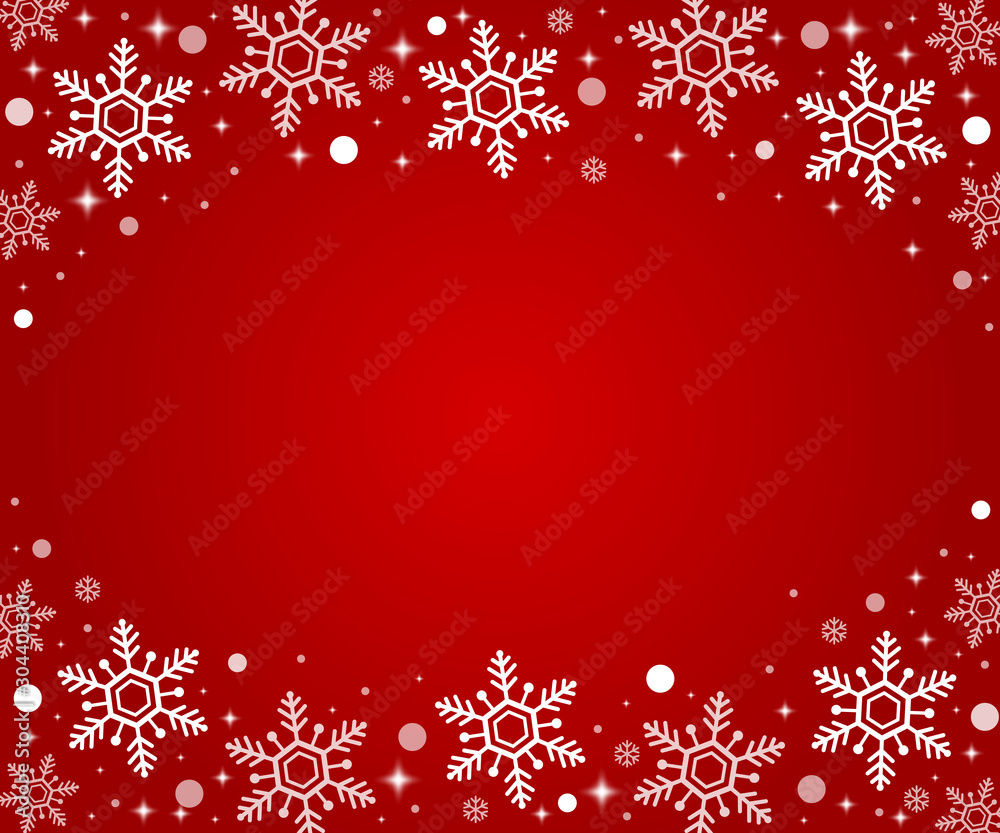 Abstract snowflake on a red background. Merry Christmas and Happy New Year. Vector Illustration Abstract snowflake on a red background. Merry Christmas and Happy New Year. Vector Illustration