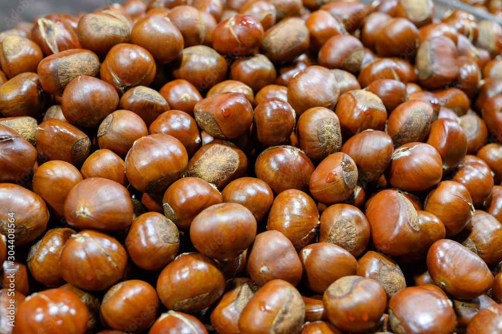 Chestnuts that are together several grains Chestnuts that are together several grains