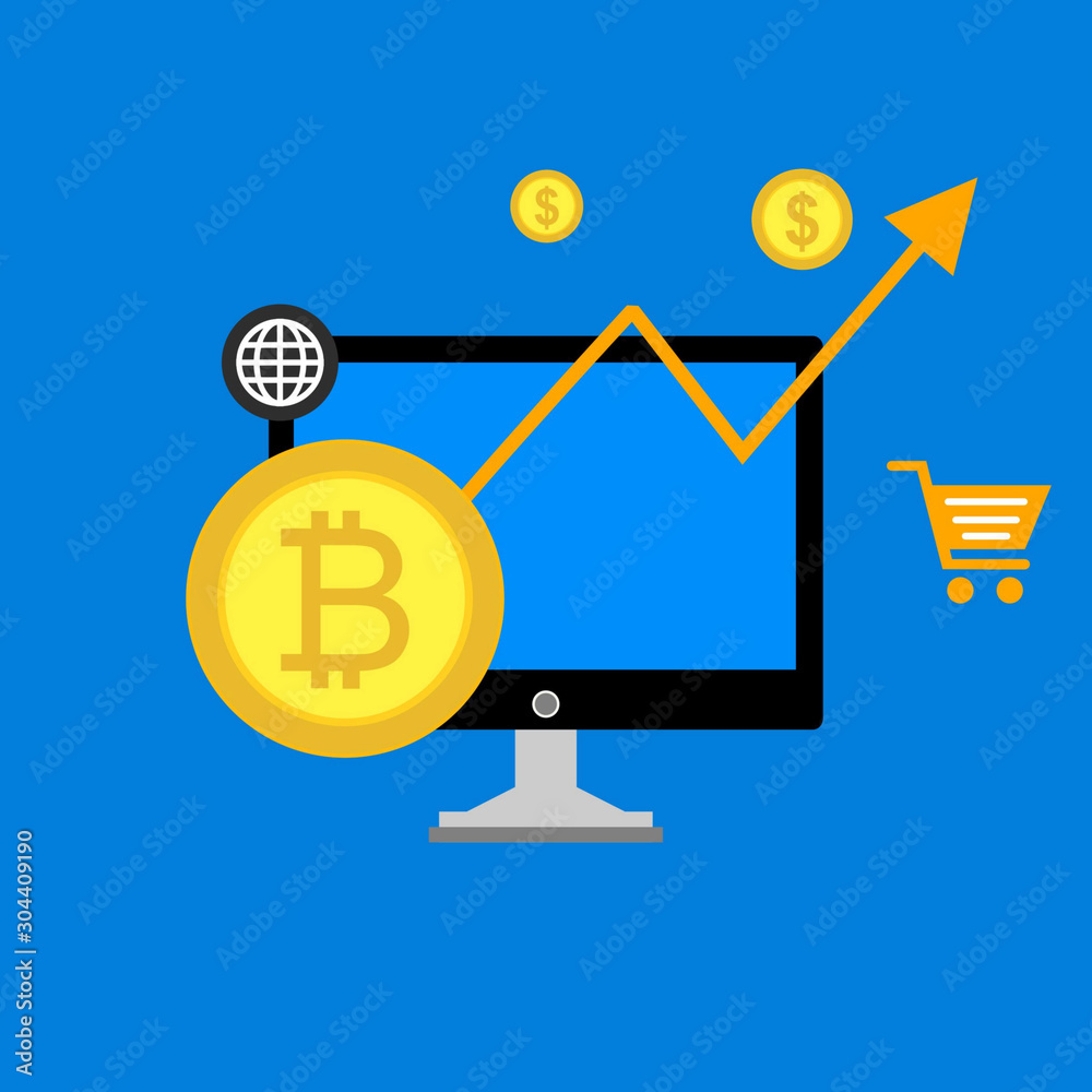 Mobile bitcoin wallet, altcoins, cryptocurrency mining, finance, digital money, cryptocoin wallet, stock exchange.Vector illustration for web banner, business presentation, advertising material. Mobile bitcoin wallet, altcoins, cryptocurrency mining, finance, digital money, cryptocoin wallet, stock exchange.Vector illustration for web banner, business presentation, advertising material.
