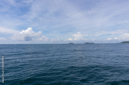 sea view on sunny day from yacht cruise at Phuket  Thailand