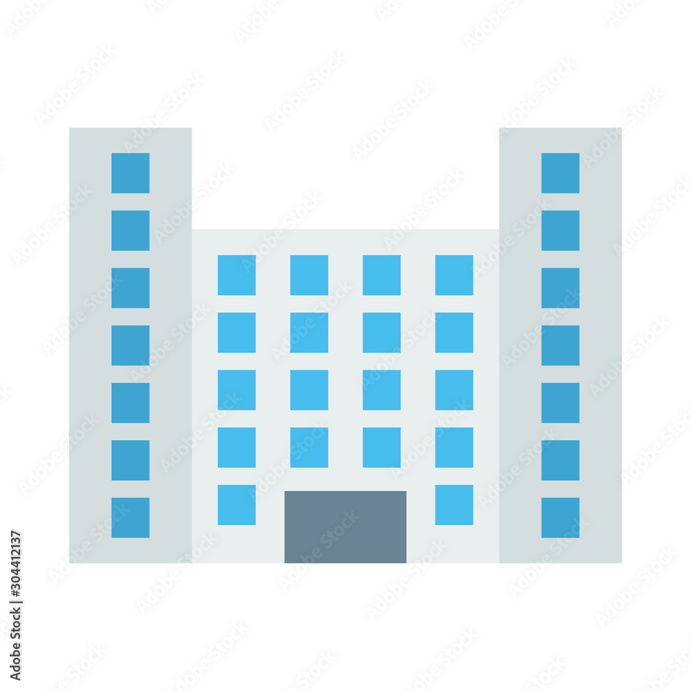 Fototapeta premium Building Vector illustration. Modern flat design graphic elements. 
