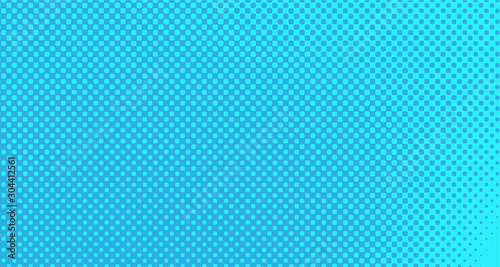 Blue halftone pop art background abstract vector comics style blank layout template with clouds beams and isolated dots pattern. For sale banner for your designe 1960s. with copy space eps10