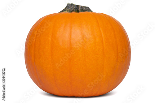 One whole orange pumpkin for Halloween
