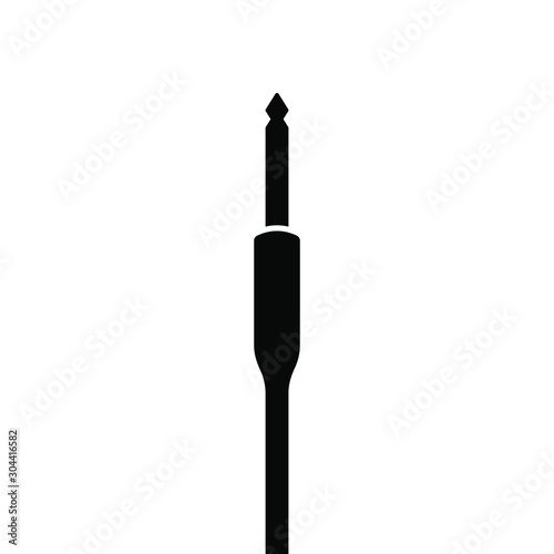 Audio jack symbol. audio plug icon. recording equipment icon.