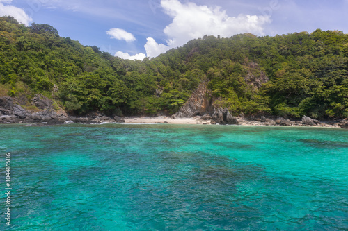 sea view on sunny day from yacht cruise at Phuket  Thailand