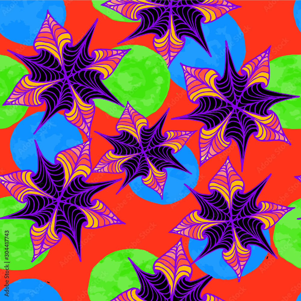 Abstract background of painted fantasy flowers seamless Abstract background of painted fantasy flowers seamless