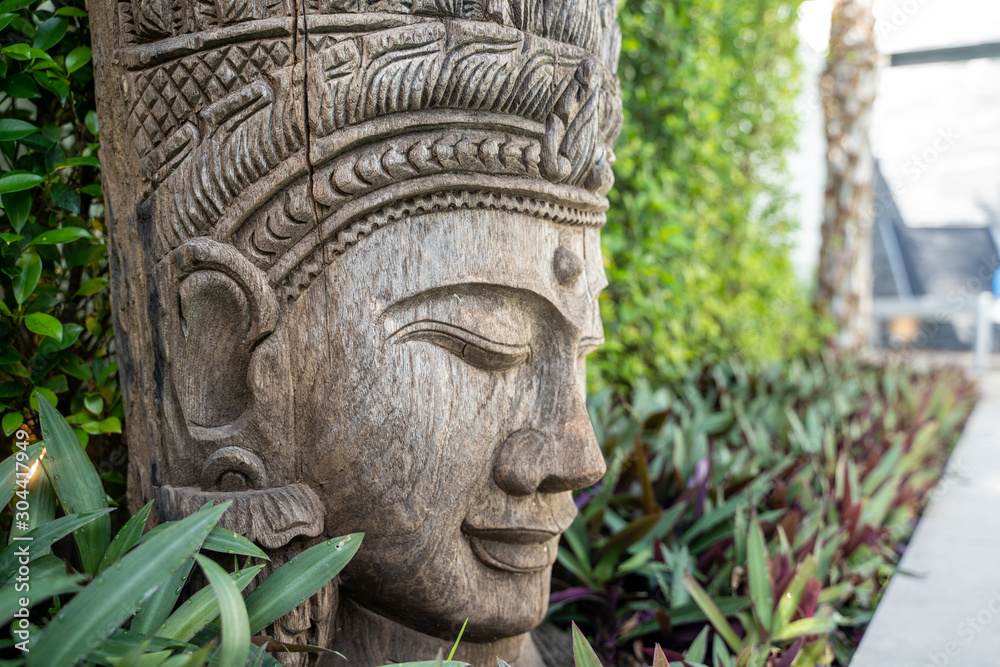 Buddha decoration in garden Buddha decoration in garden