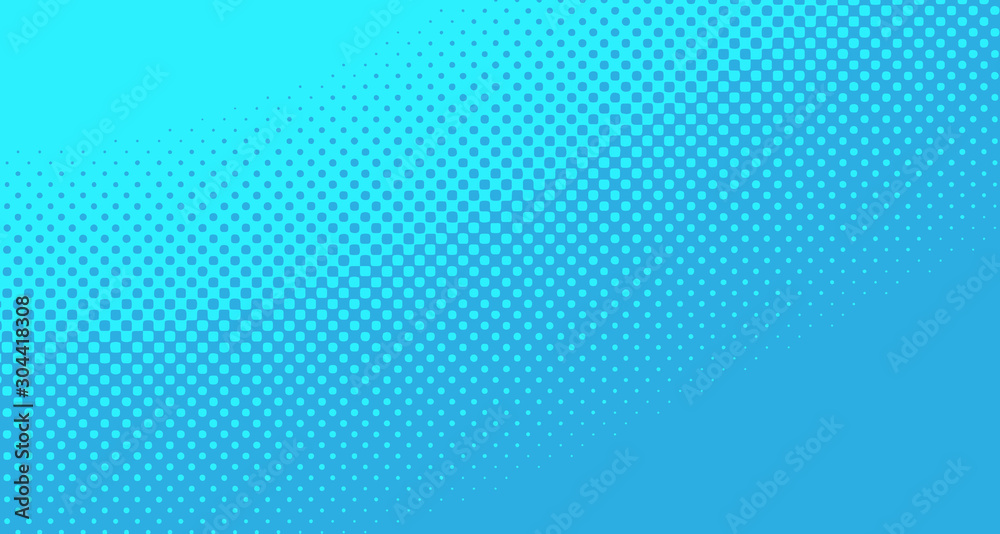 Blue halftone pop art background abstract vector comics style blank layout template with clouds beams and isolated dots pattern. For sale banner for your designe 1960s. with copy space eps10 Blue halftone pop art background abstract vector comics style blank layout template with clouds beams and isolated dots pattern. For sale banner for your designe 1960s. with copy space eps10
