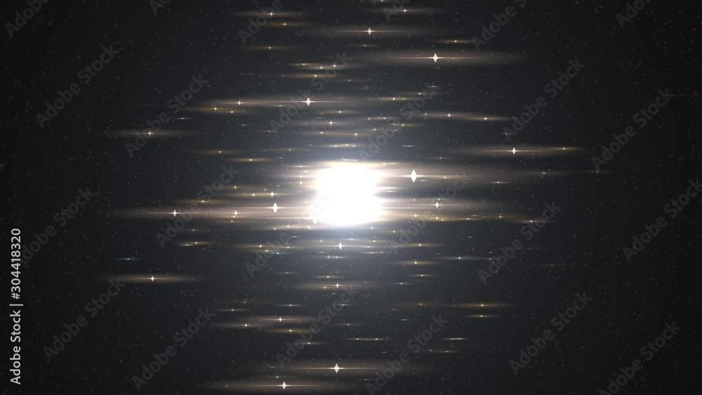 Space silver with particles and waves.Universe grey dust with stars on black background. Motion abstract of particles. VJ Seamless loop.