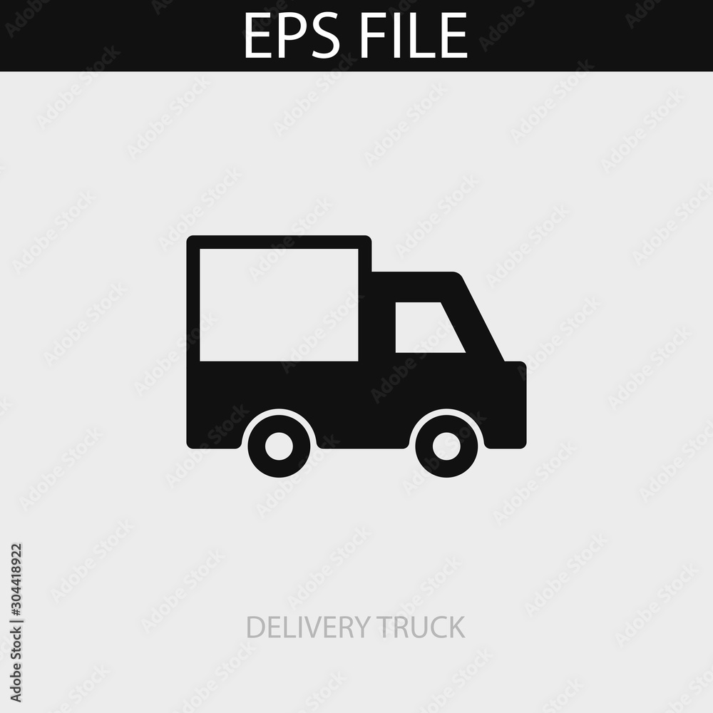 Delivery truck icon. EPS vector file Delivery truck icon. EPS vector file
