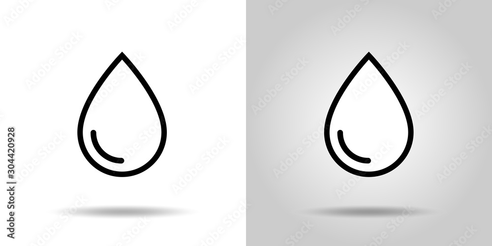 水滴アイコンセット Stock Vector Adobe Stock