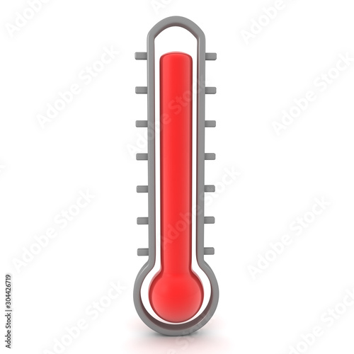 3D Rendering of thermometer photo