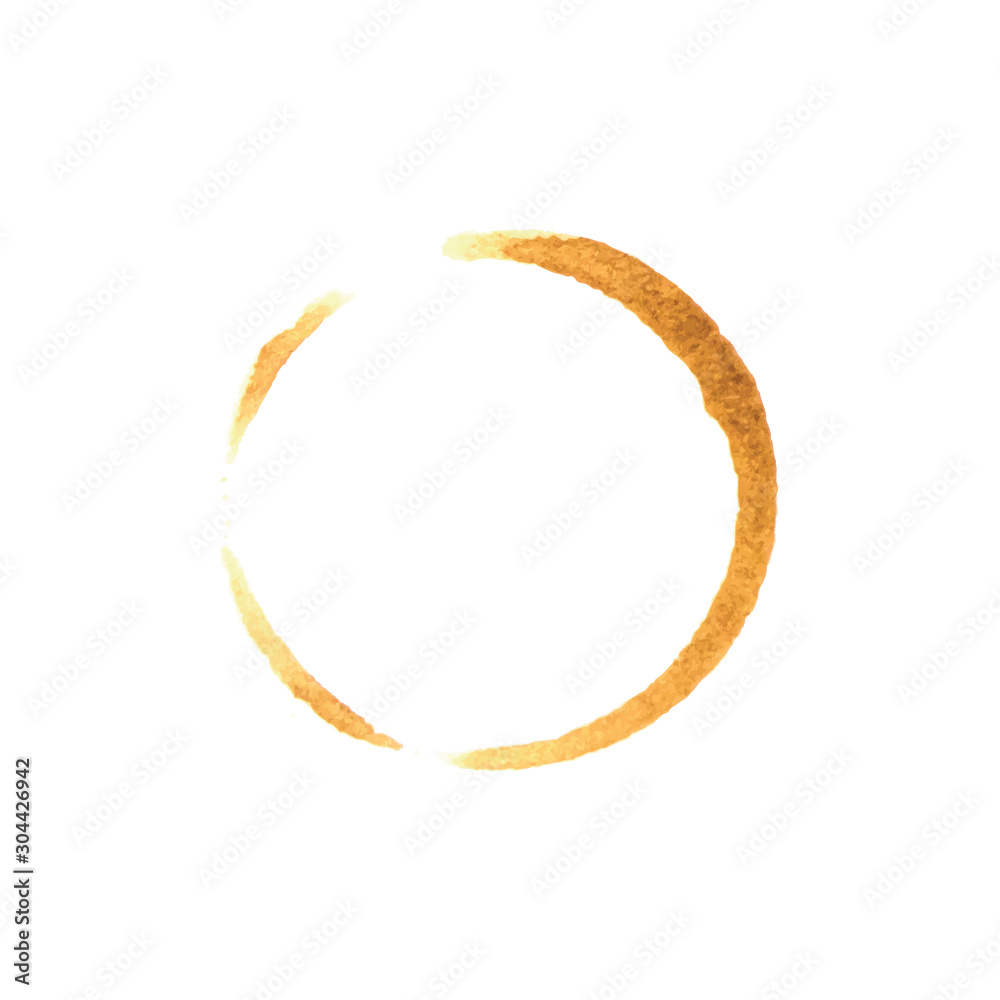 Coffee cup stain or paper mark circle. Brown colorful vector. Coffee cup stain or paper mark circle. Brown colorful vector.