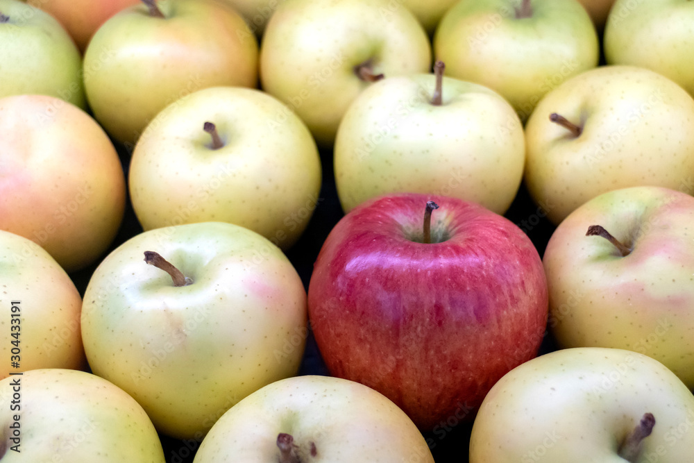 Background of fresh red apple and yellow apple Background of fresh red apple and yellow apple