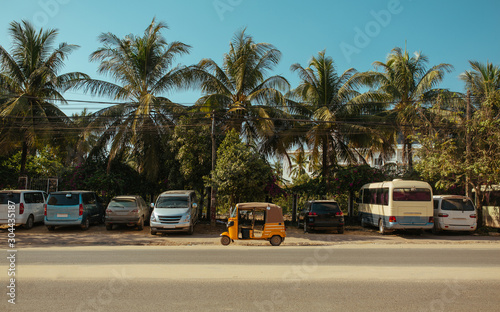 Tuk-Tuk Taxi, Old broken and rusty Car in summer Asia © Vivid Cafe